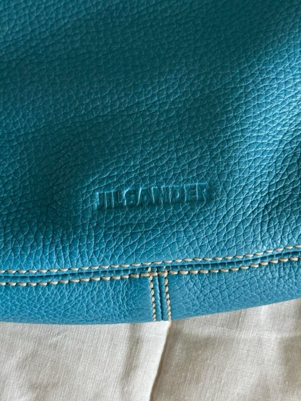 Jil Sander vintage turquoise shoulder bag - Picture 4 of 7
